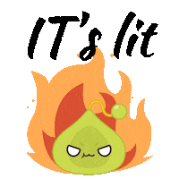 Angry Fire Sticker by maplestory_tw