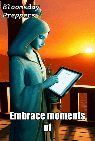 Sunset Journaling GIF by Bloomsday Preppers