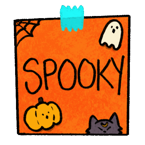 Post It Trick Or Treat Sticker by Katharine Kow