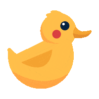 iwonderstudio wiggle yellowduck ducktoy yellowtoy Sticker