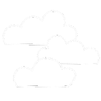 Line Clouds Sticker