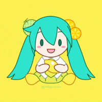 M0NS_Draw meme animation eating miku GIF