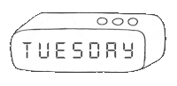 Blinking Alarm Clock Sticker by The Influence Agency