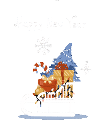 Happy New Year Presents Sticker