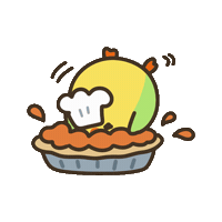 Pumpkin Pie Cooking Sticker