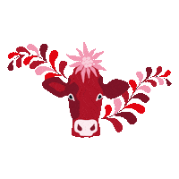 Kuh Sticker by SalzburgMilch