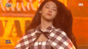 k-pop hair flip GIF