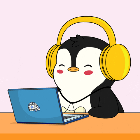 Jamming Volume Up GIF by Pudgy Penguins