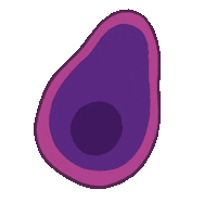 Avocado Sticker by The Babylonbus Vanlife Europe
