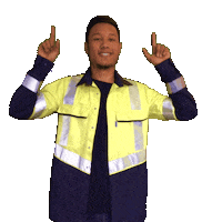 LianderNL up pointing looking wijzen Sticker