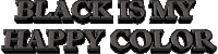 Black Sticker by AnimatedText
