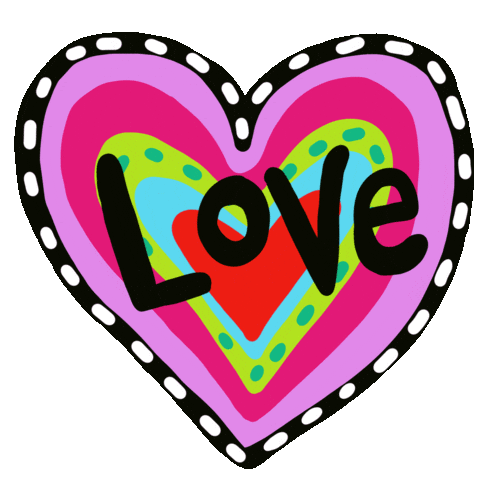 I Love You Heart Sticker by Jelene