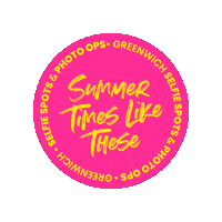 Summertime Times Like These Sticker by Visit Greenwich