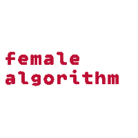 zenskyalgoritmus zensky algoritmus female algorithm Sticker