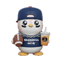 New England Patriots Football Sticker by Pengu Juice Co.