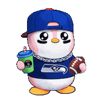 Super Bowl Football Sticker by Pengu Juice Co.
