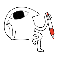 Pen Waiting Sticker by Grafika_ASP_Krakow