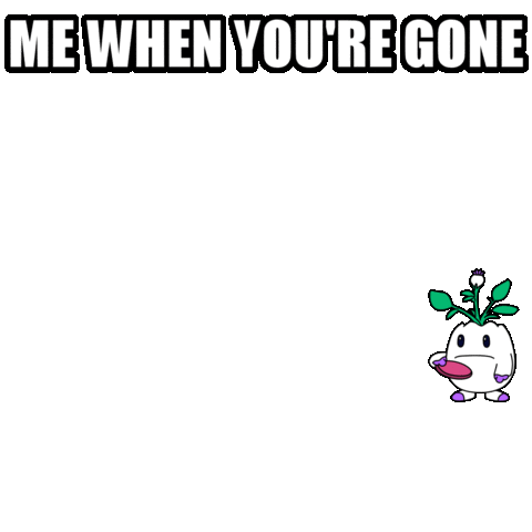 Sad Miss You Sticker by Magic Eden