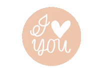 I Love You Pink Sticker