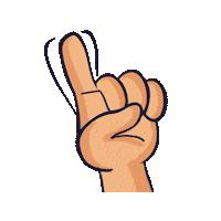 Finger Come Here Sticker by Creative Hatti