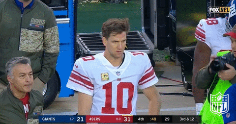 Confused Eli Manning GIF by NFL