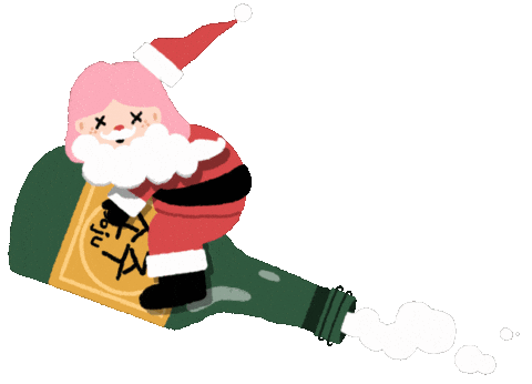 Santa Claus Christmas Sticker by vanish_artwork