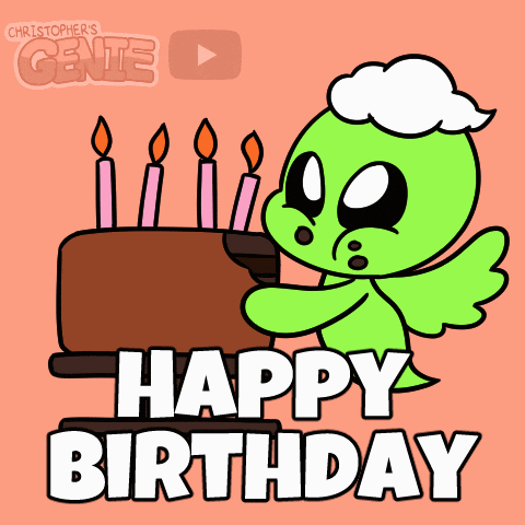 Happy Birthday Dance GIF by Christophers Genie