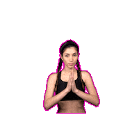 girl hello Sticker by Samin Yoga