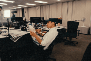 cachaus serious newspaper bad news straight face GIF