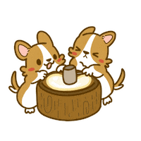 Welsh Corgi Puppy Sticker by Lazy Corgi