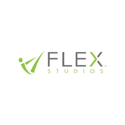 flexstudiosLI giphygifmaker workout flex pilates Sticker