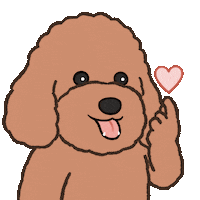 Puppy Poodle Sticker