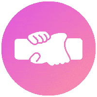 OPRUNI team community hands together Sticker