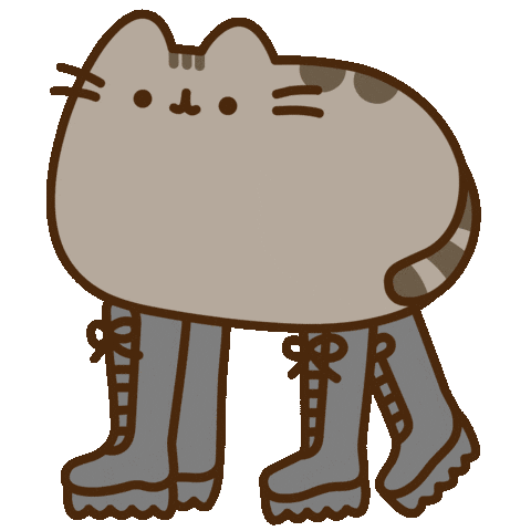 Doc Martens Cat Sticker by Pusheen