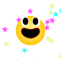 toddcircle happy yes excited stars Sticker