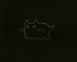 cat drawing GIF by hoppip