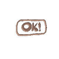 Text Ok Sticker