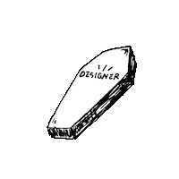 Designer Coffin Sticker by Trouble Andrew