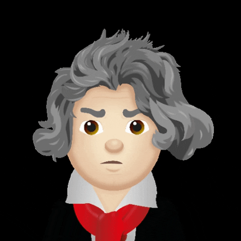 smithberlin giphygifmaker angry beethoven classicalmusic GIF