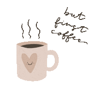 Sleepy But First Coffee Sticker