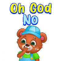 Shocked Omg Oh No Sticker by Lucas and Friends by RV AppStudios