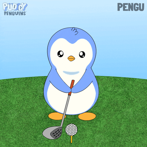 Golfing Hole In One GIF by Pudgy Penguins