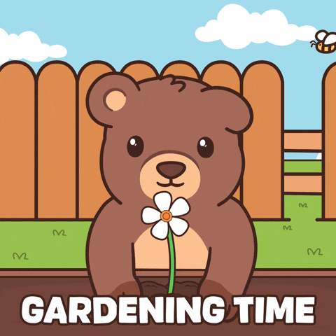 Teddy Bear Flower GIF by BEARISH
