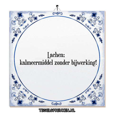 Humor Ontspanning Sticker by Tegelspreuken.nl
