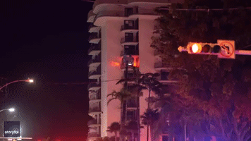 Rescue Teams Respond to Multi-Story Building Collapse in Miami