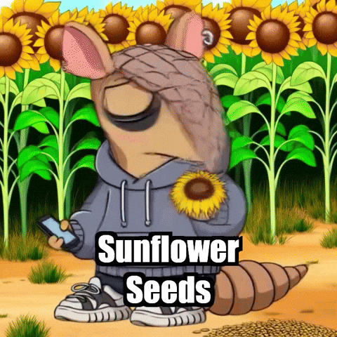 Sunflower Seeds Field GIF by Chillo Dillo
