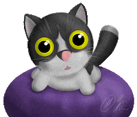 locuradelarte cat kitty gato gatito Sticker