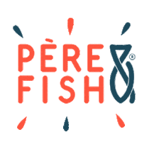 Salmon Fishburger Sticker by Père & Fish