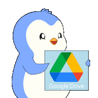 Looking Google Chrome Sticker by Pudgy Penguins