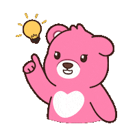 Think Teddy Bear Sticker by BEARISH